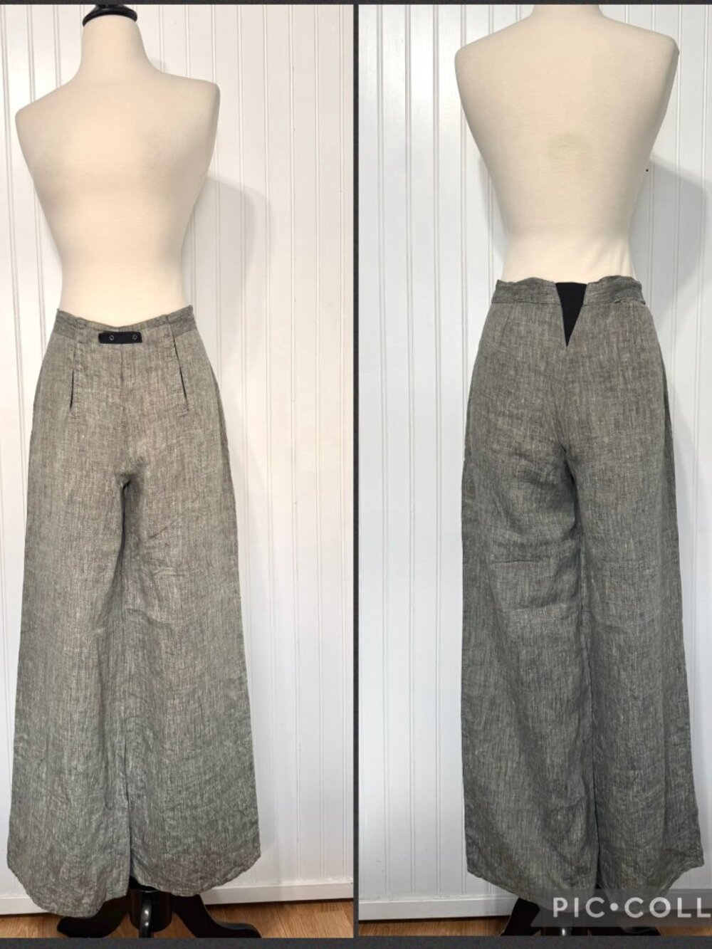 FLAX By JEANNE ENGELHART 100% Linen Women's Wide Leg Pants